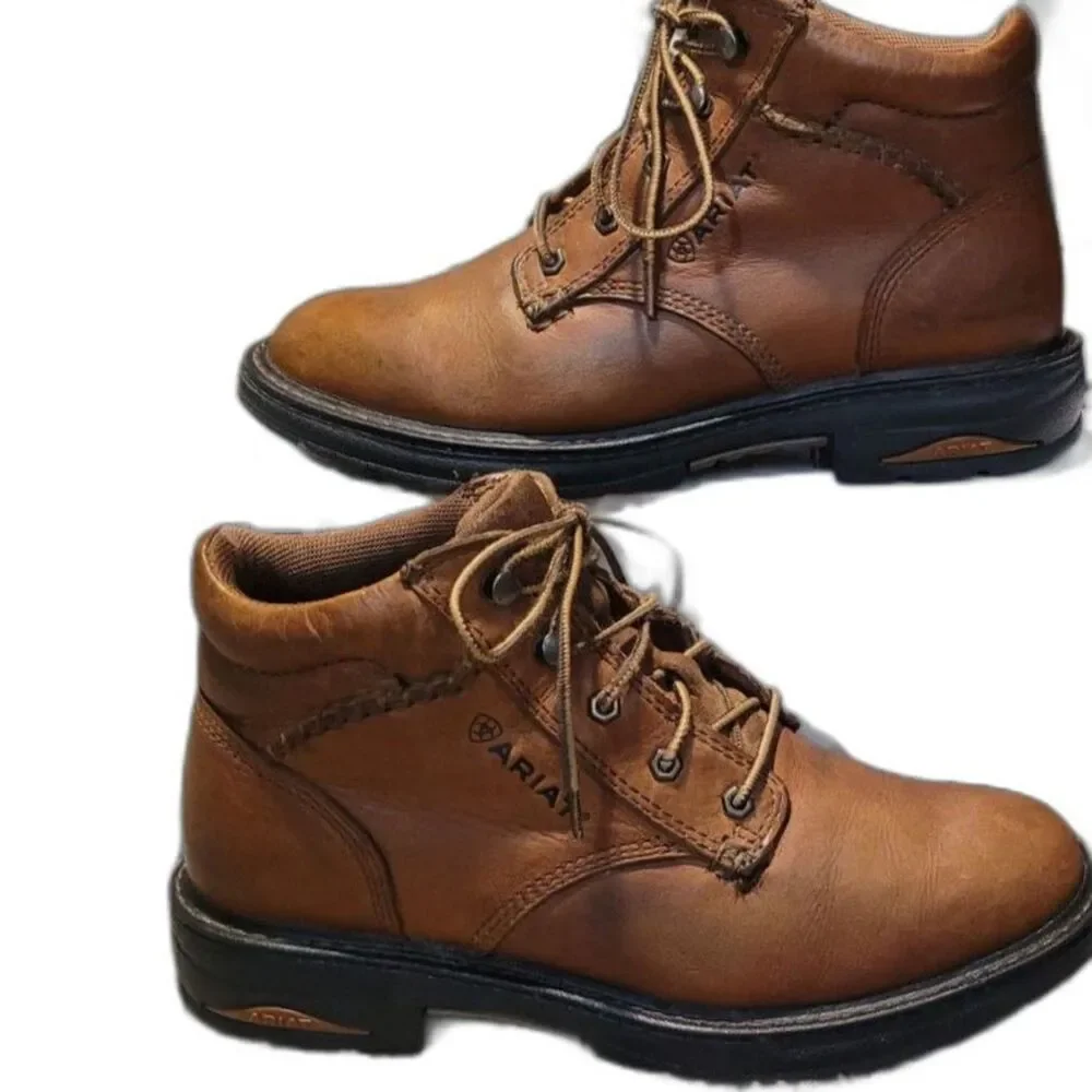 Ariat Women's Macey Leather Soft Toe Wide Width Work Boot